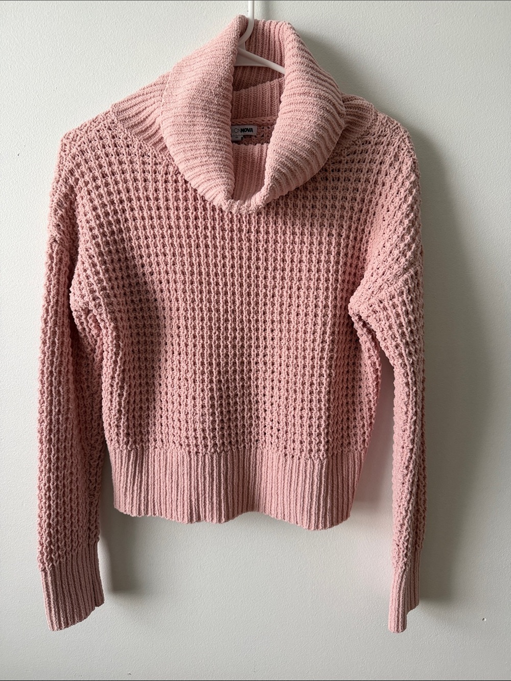 Fashion Nova Blush Pink Cowl Neck Sweater size S